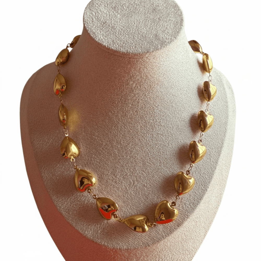 Choker corazón liso