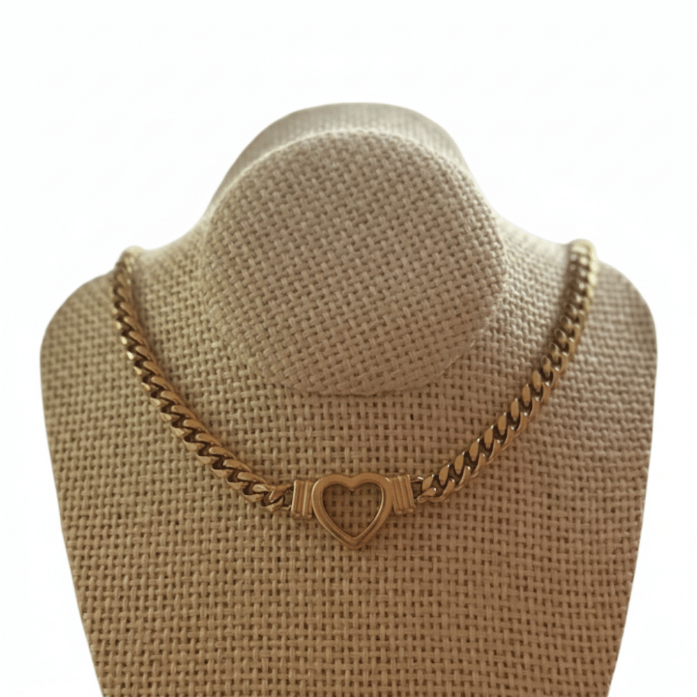 Collar Choker Eslabón Corazón