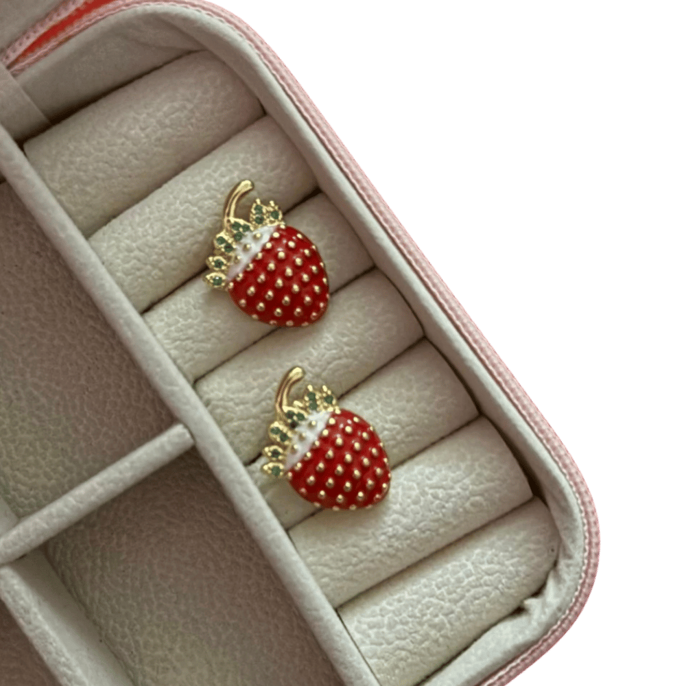 Aretes Fresa Grandes 2