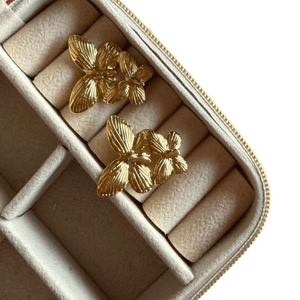 Aretes Mariposa Dorados