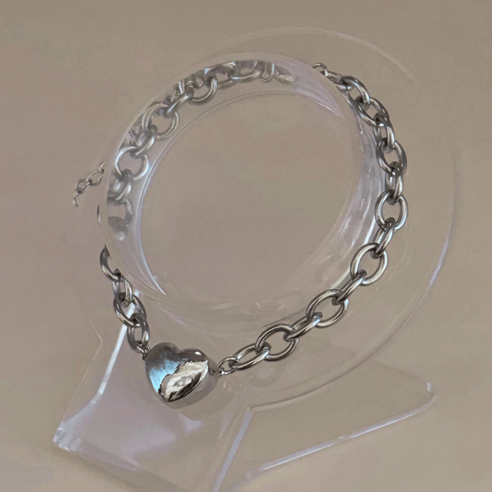 Pulsera Eslabón con Corazón