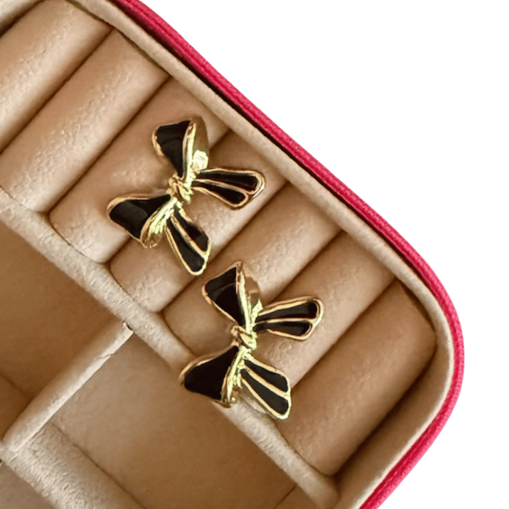 Aretes Moños Dorados