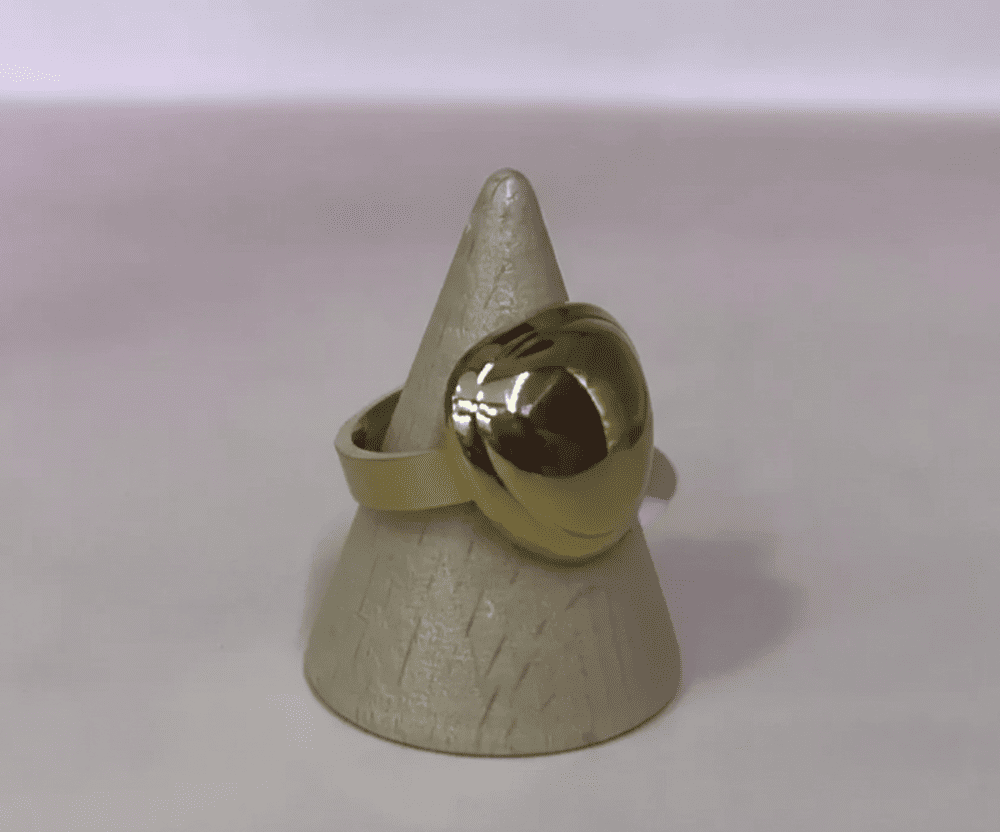 Anillo chunky triangulo