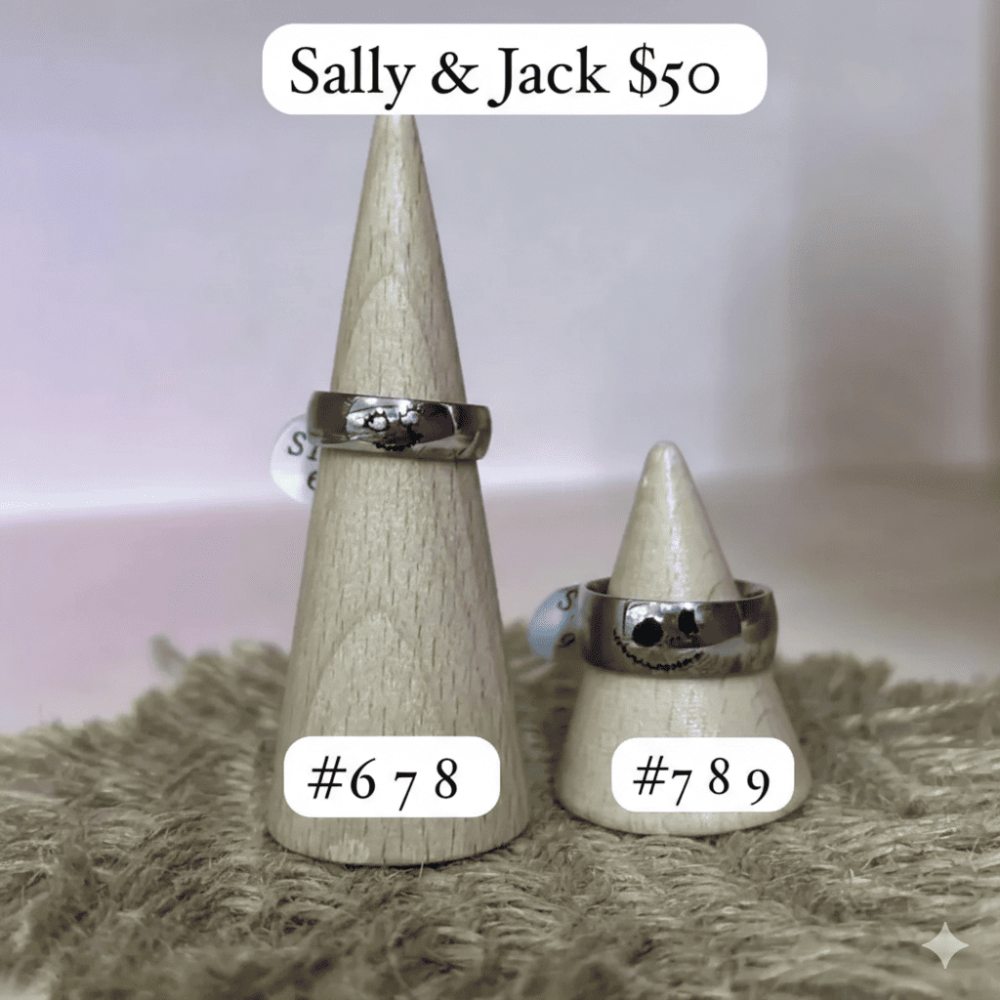 Anillo pareja Jack & Sally