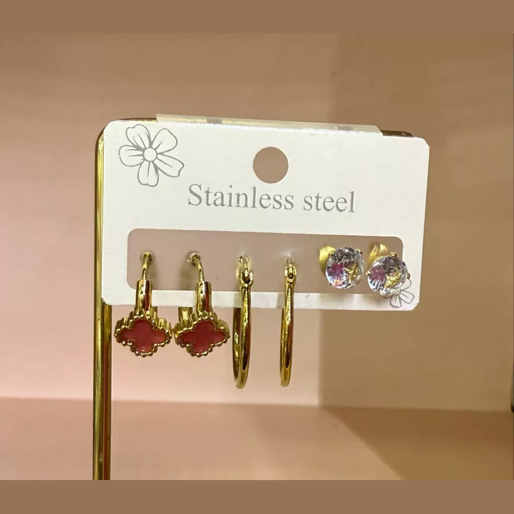 Set aretes 3 pares