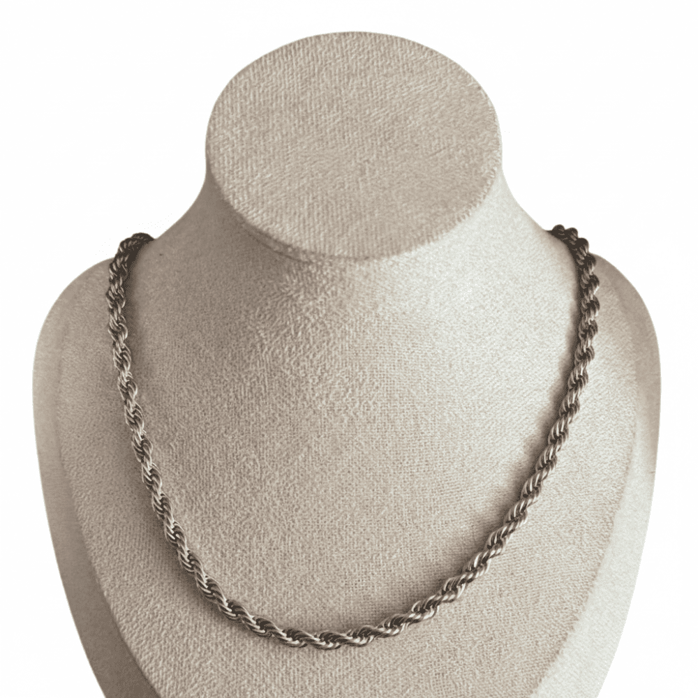 Cadena Torzal Plata Mediana